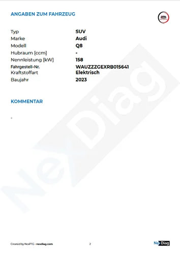 Lak-boya örtüyü hesabatındakı avtomobil məlumatları